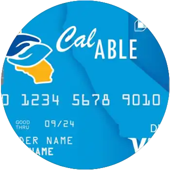 A blue CalABLE prepared card